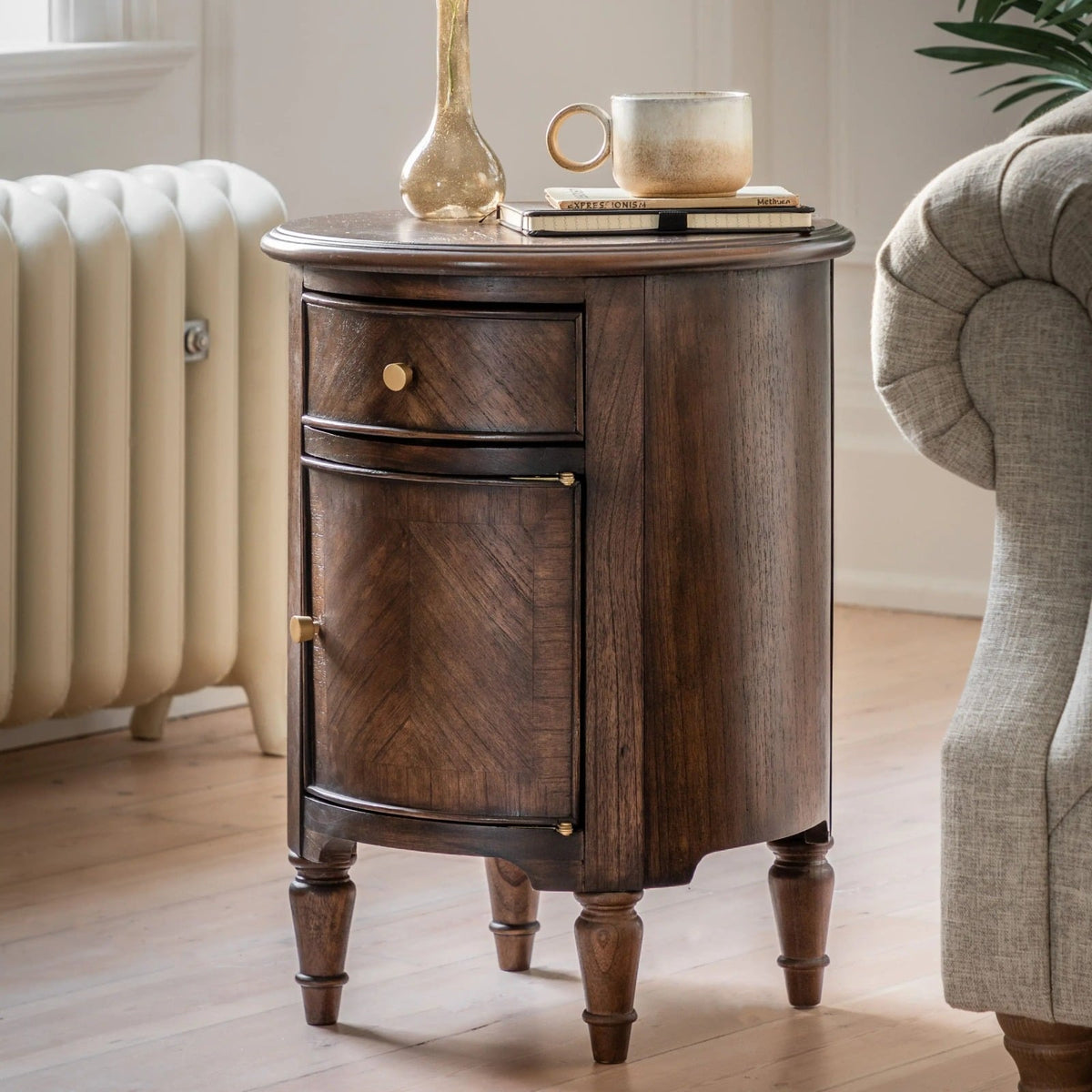 Buckingham Drum Side Table