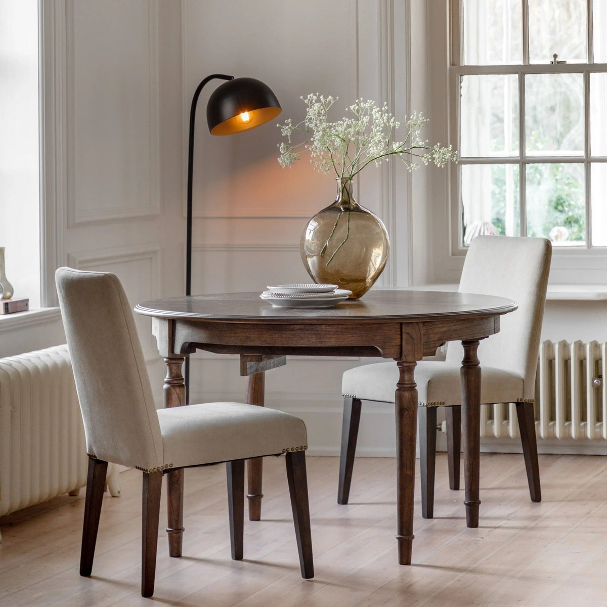 Buckingham Extending Round Dining Table - 120-160cm