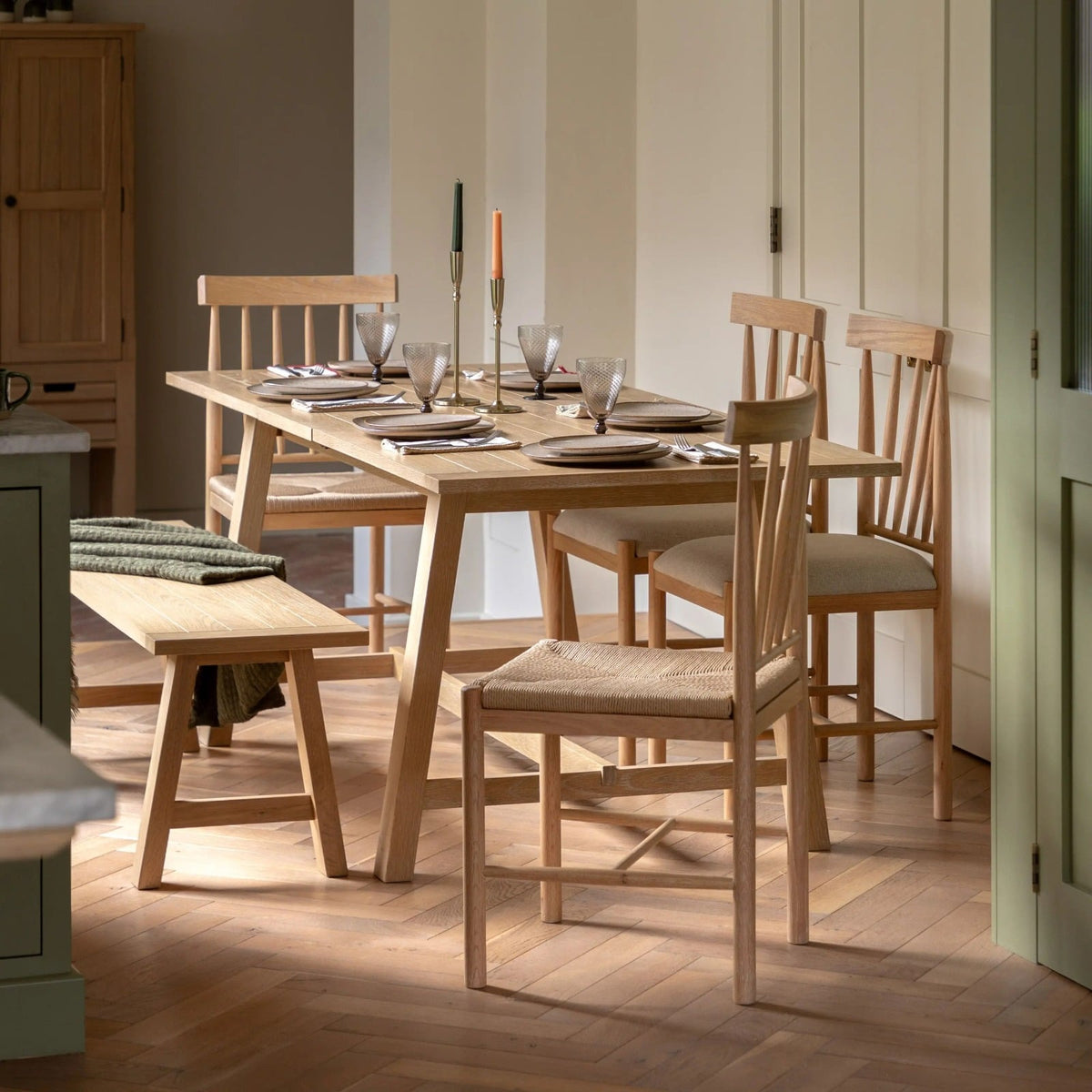 Eastfield Extending Dining Table in Neutral - 180cm