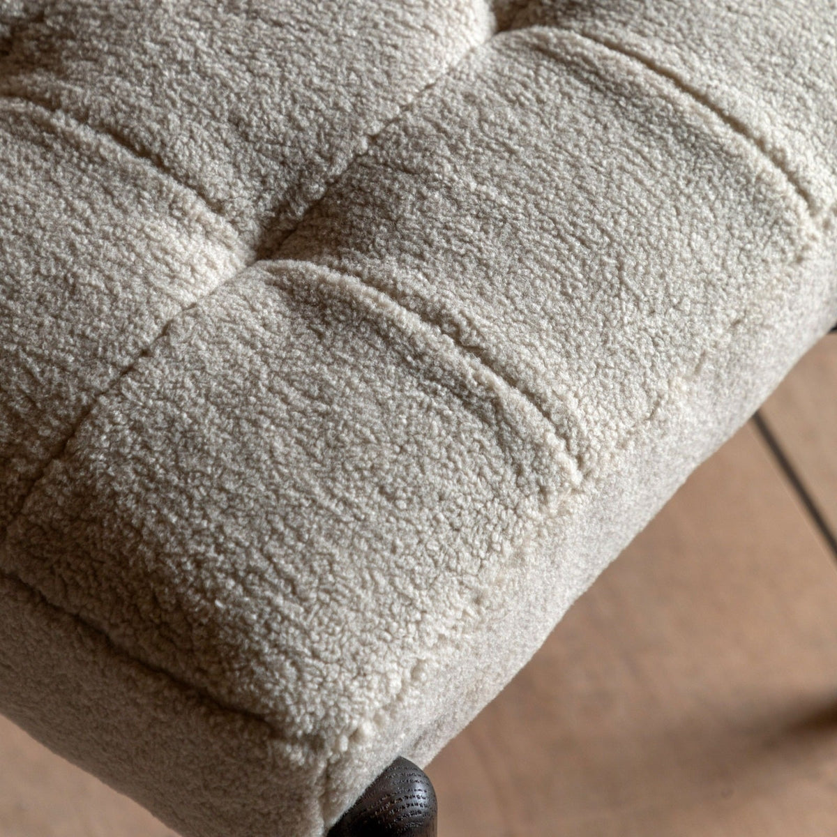 Memphis Footstool in Cream