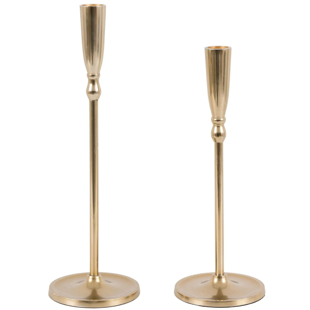 Ortillo Candle Stick in Brushed Gold - Set of 2