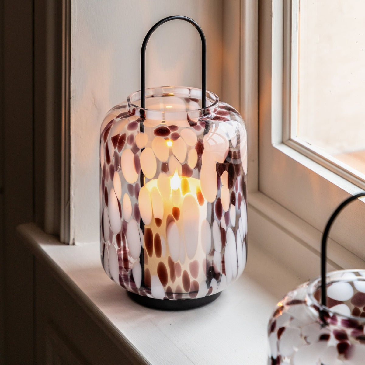 Confetti Candle Holder in Brown - Large