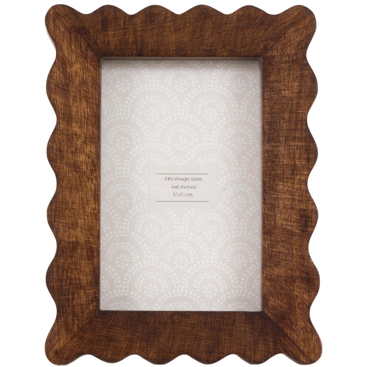 Avila Wooden Scallop Photo Frame 6x4"
