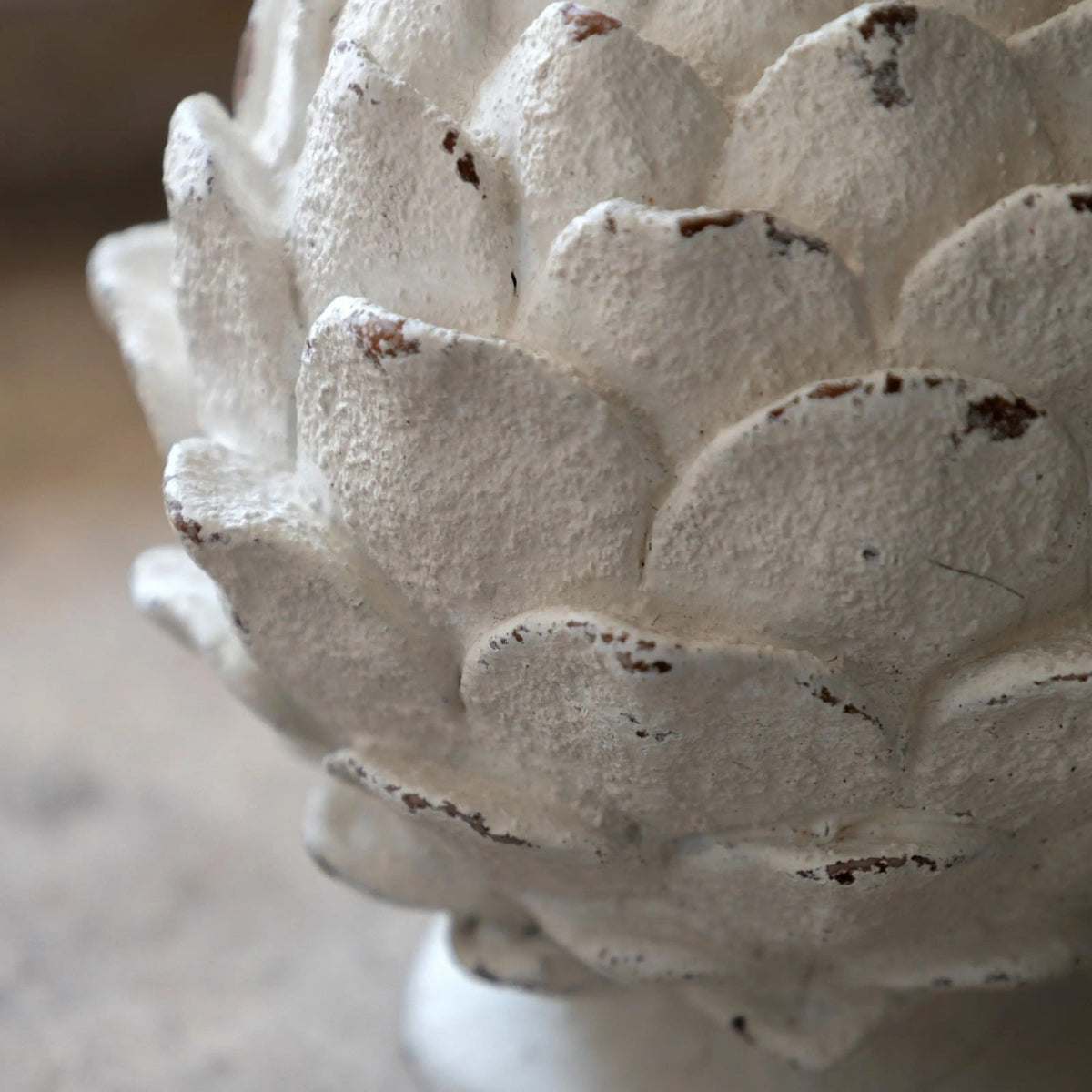 Artichoke Sculpture in White