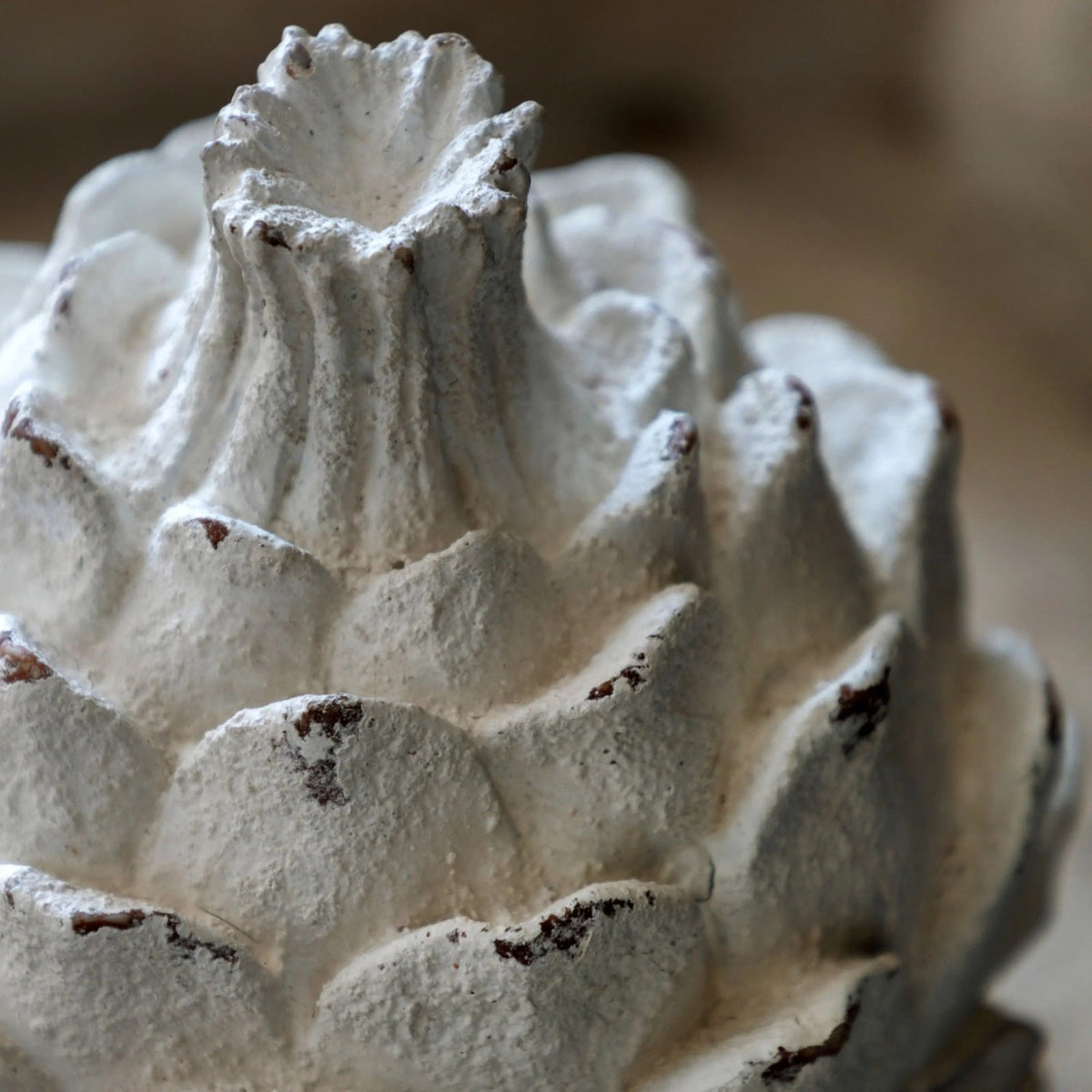 Artichoke Sculpture in White