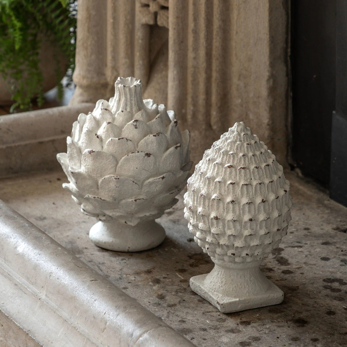 Rustic Pinecone Sculpture