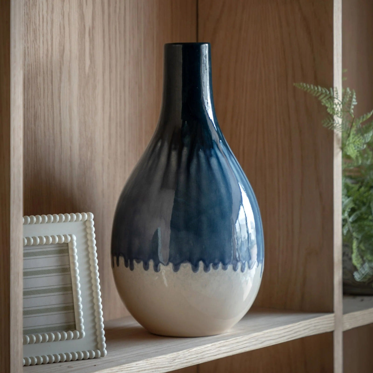 Orro Blue Organic Fade Ceramic Vase