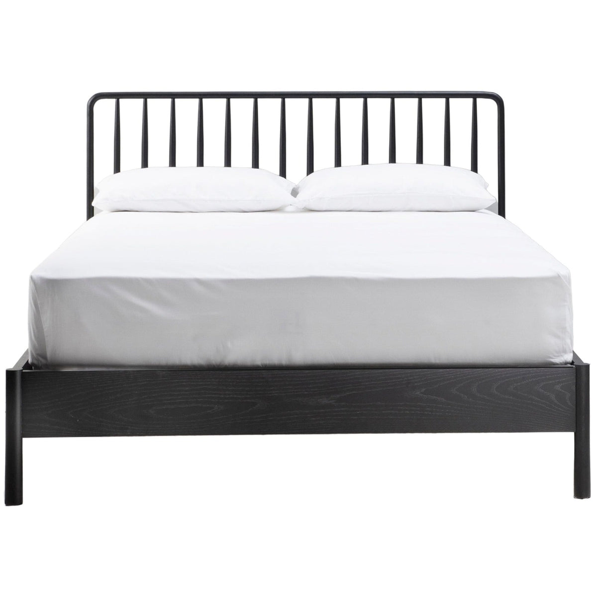 Nordic Bed Frame in Black Oak - Double