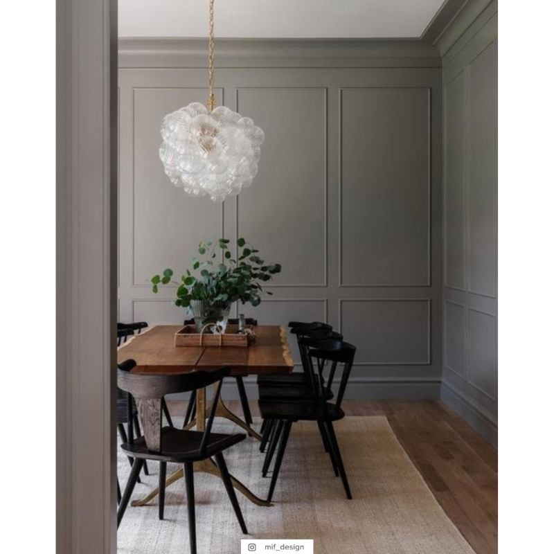 Talia Large Linear Chandelier in Gild with Clear Swirled Glass