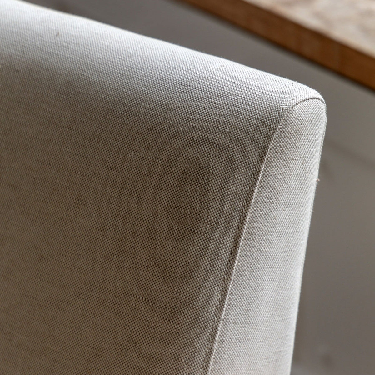 Hereford Mid Century Style Armchair in Natural Linen