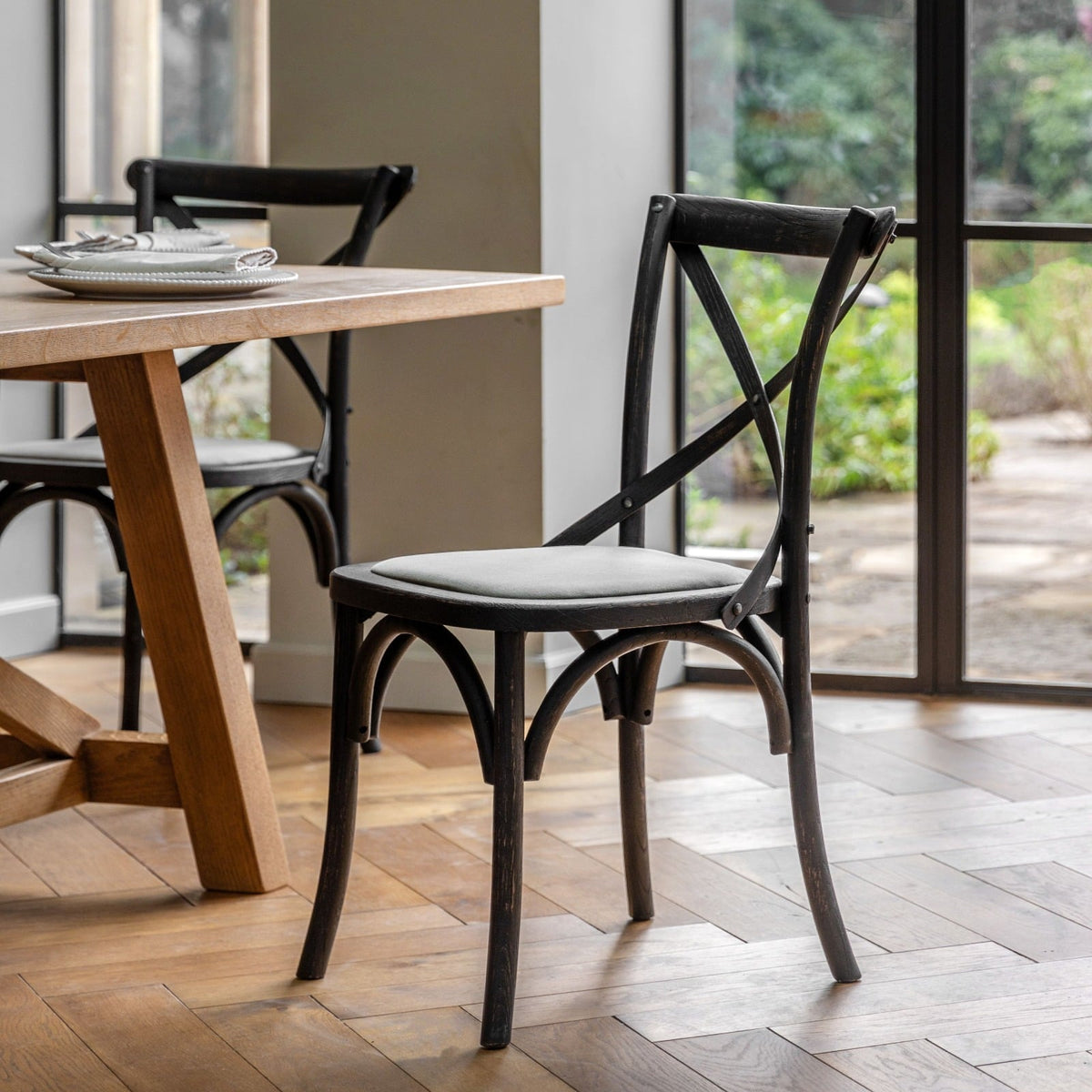 Barista Dining Chair in Black - Set of 2