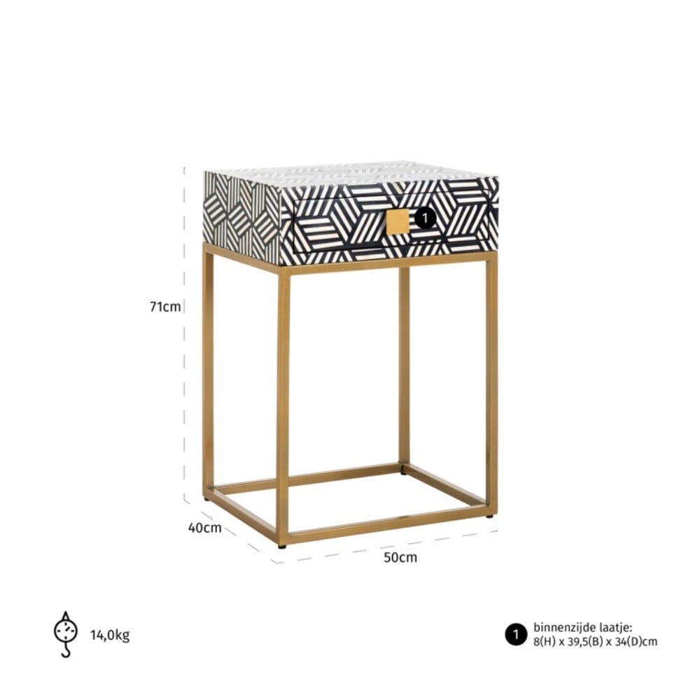 Richmond Nightstand Bliss 1 Drawer
