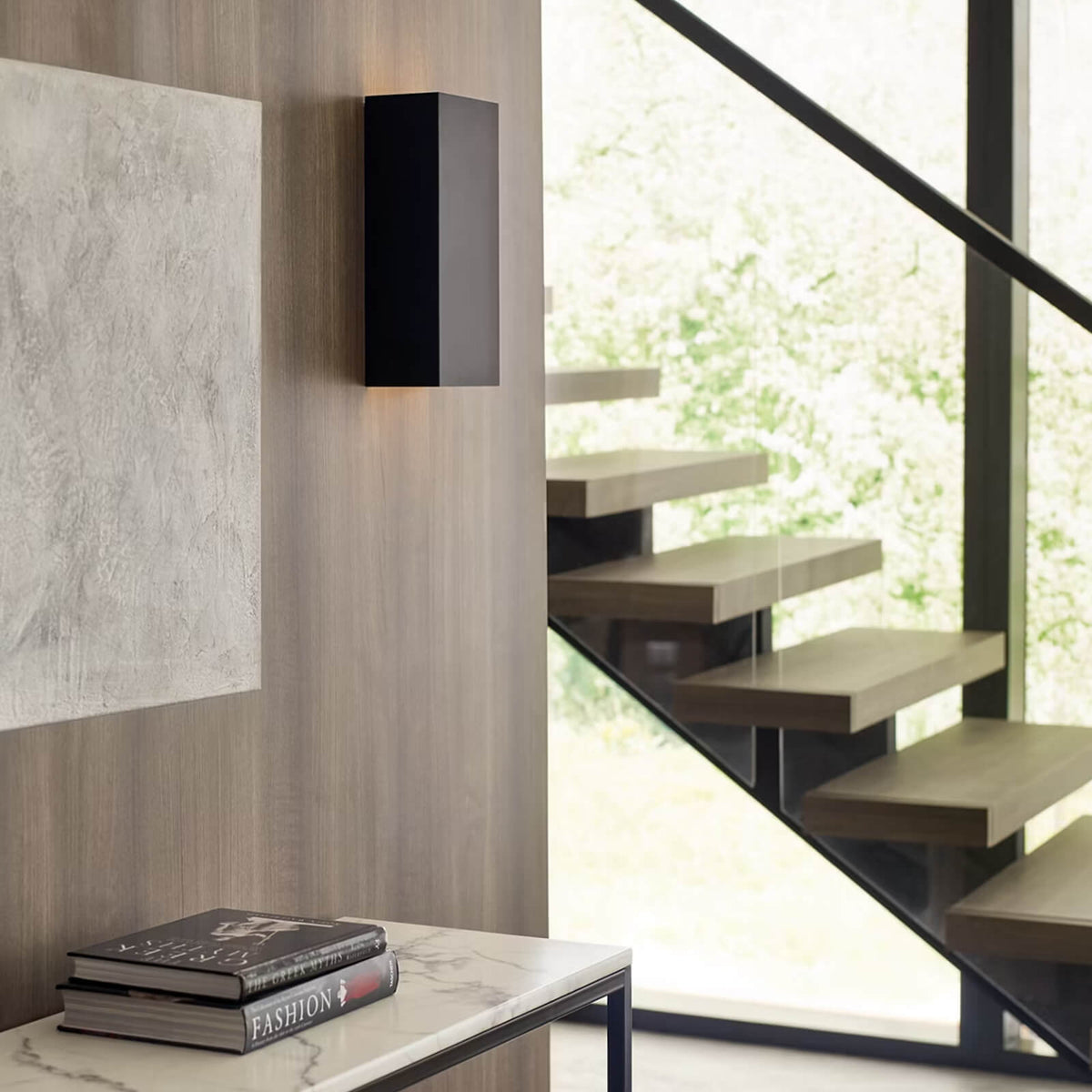Brompton Medium Wall Sconce in Nightshade Black