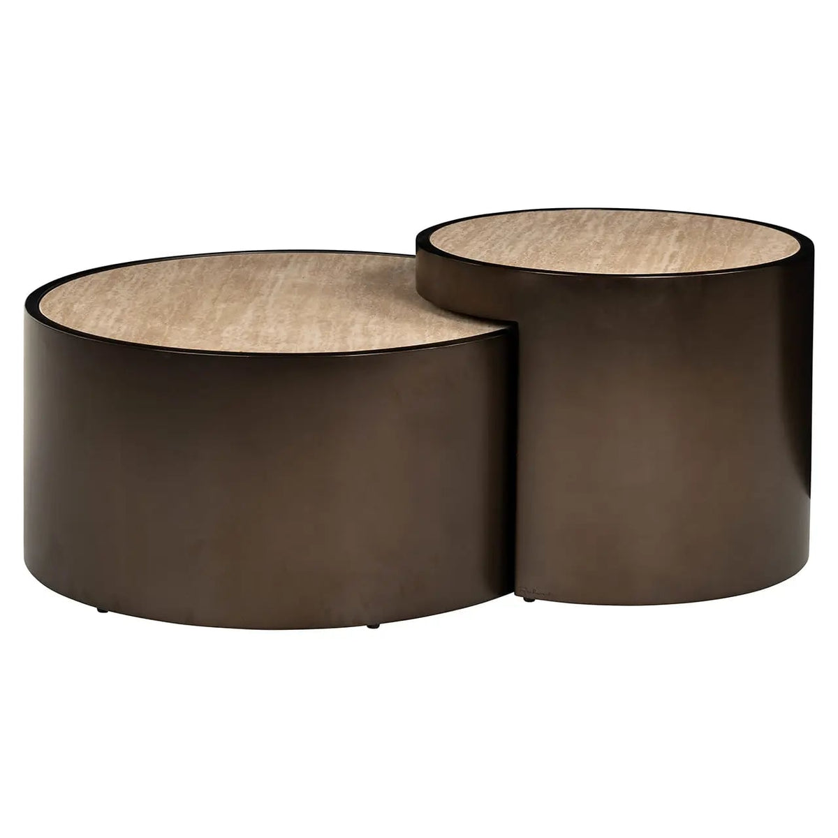 Coffee table Ronson set of 2 (Beige)