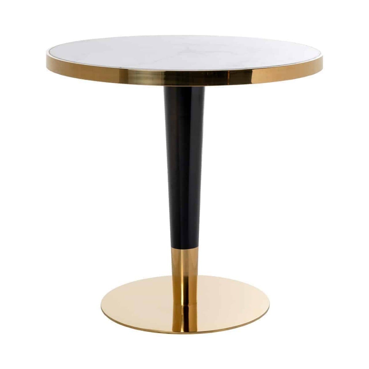 Osteria Round Dining Table in Faux Marble - 80cm