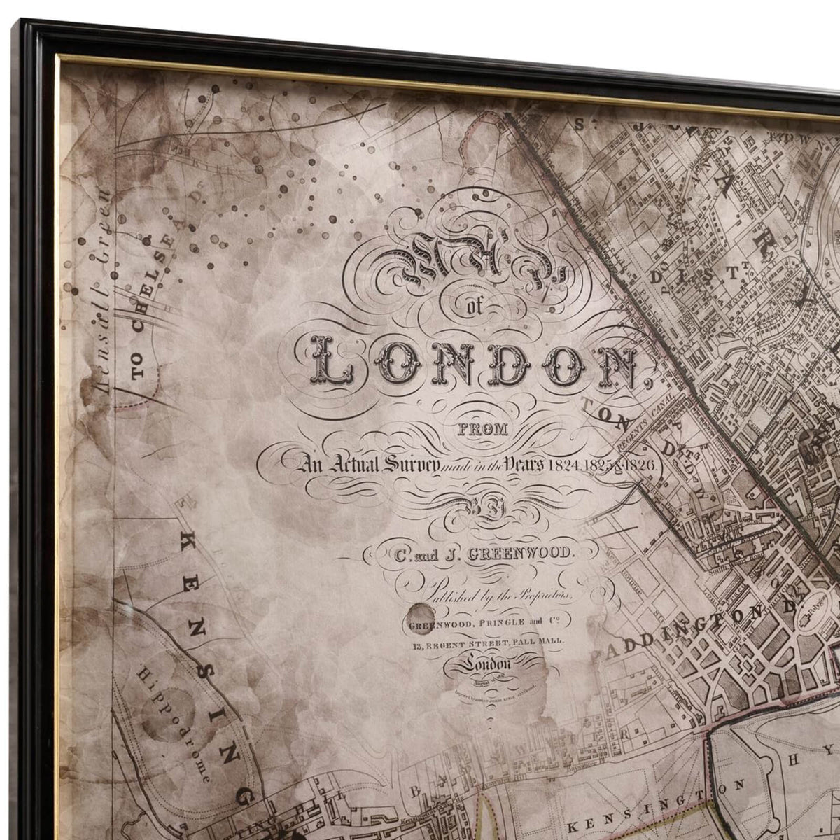 Districts of the Metropolis Framed Prints - Set of 6
