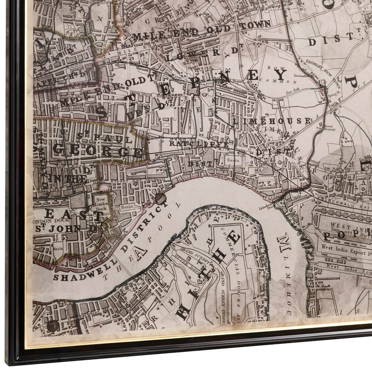Districts of the Metropolis Framed Prints - Set of 6