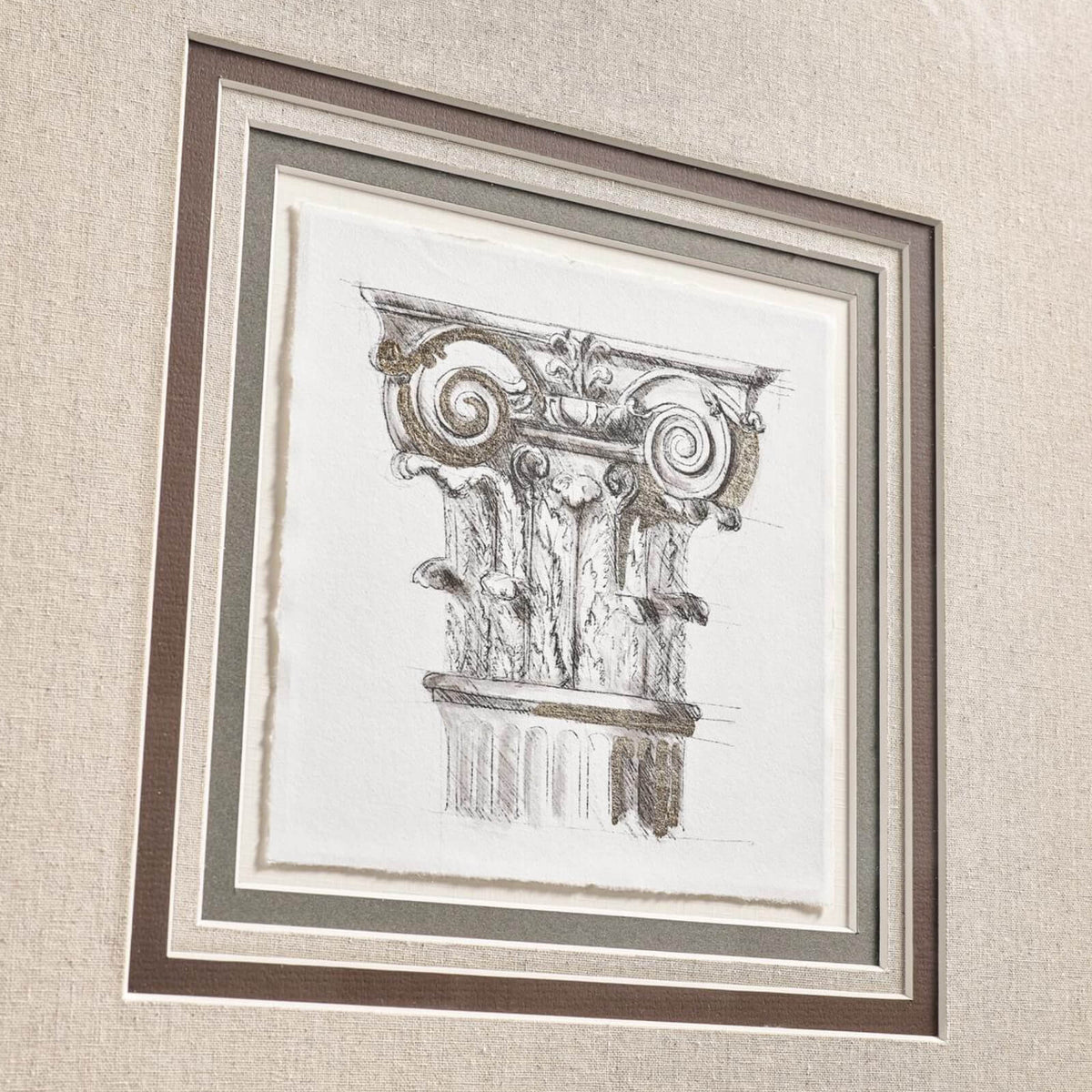 Corinthian Light Framed Prints - Set of 4