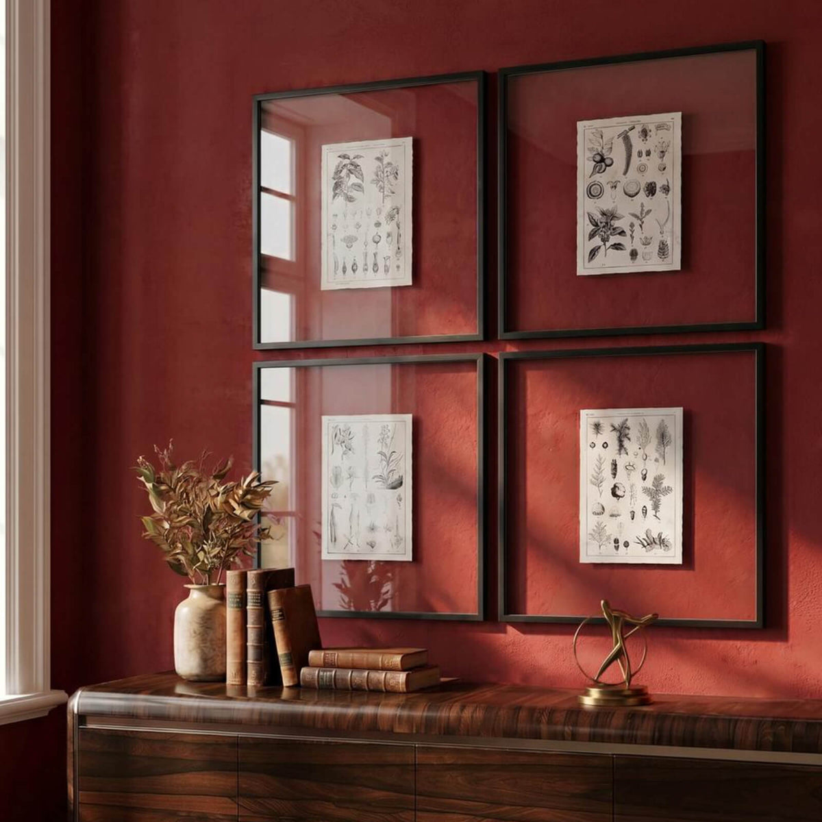 Botanica: The Art of Knowledge Framed Prints - Set of 4