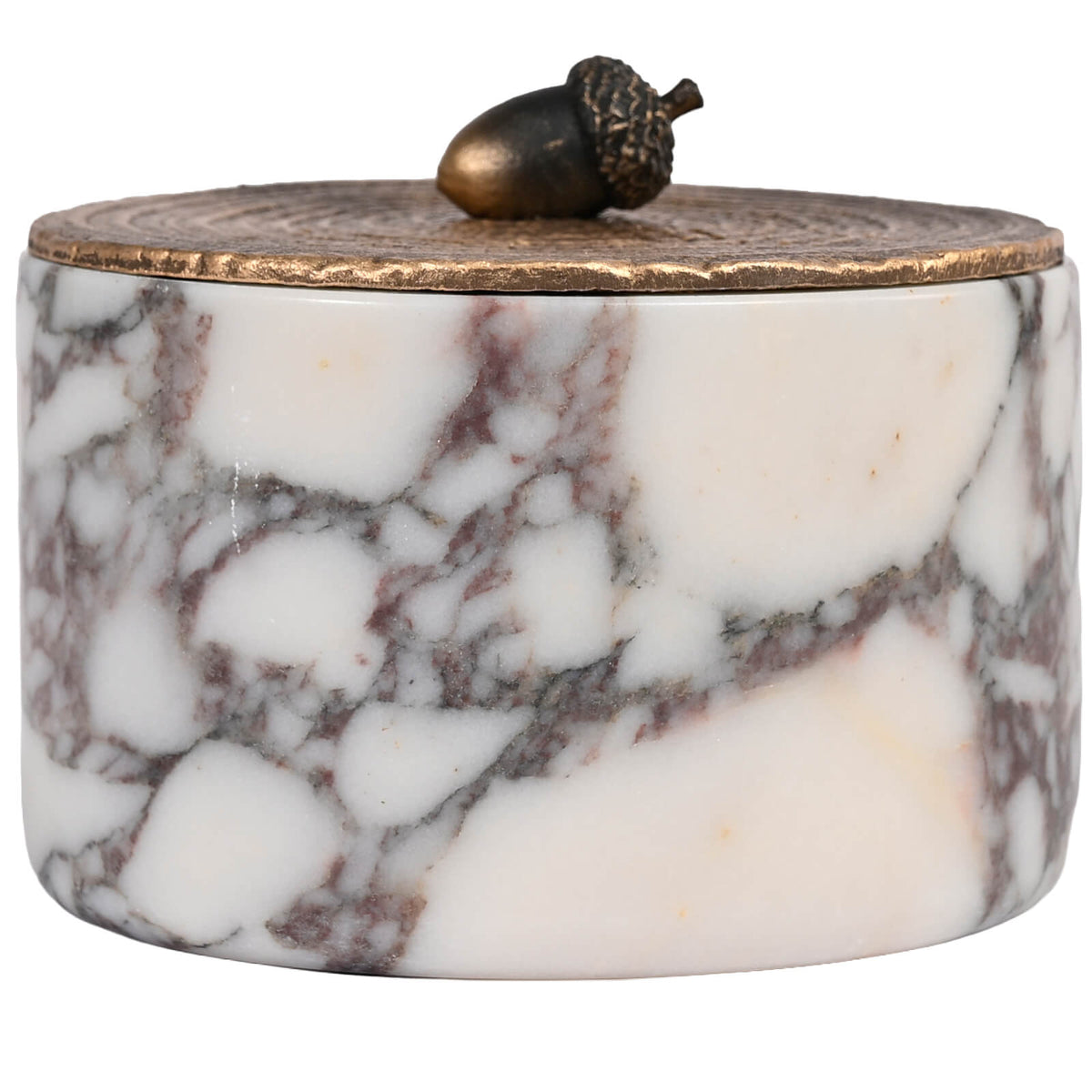 Round Bulgari Marble Canister