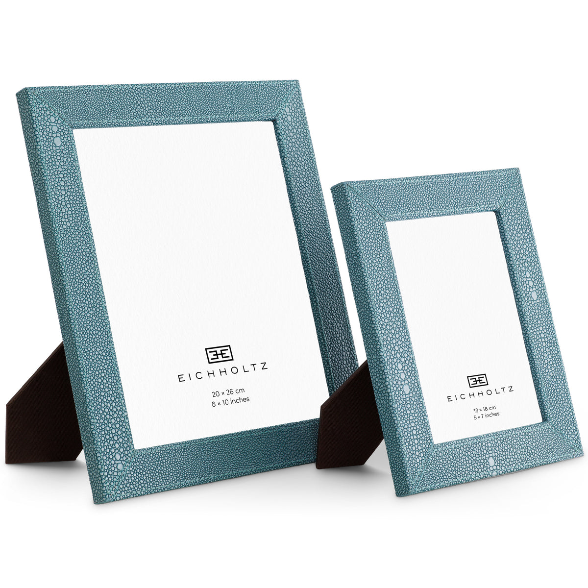 Scaleo Picture Frame in Faux Blue Shagreen - Set of 2