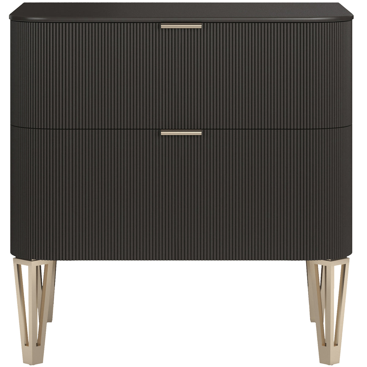 True Love Bedside Table in Dark Chocolate - Small