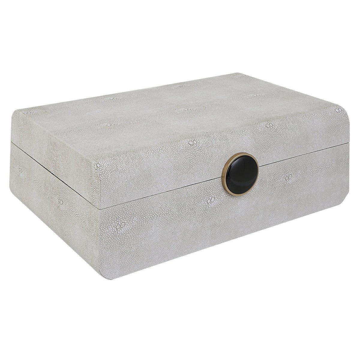 Lalique White Shagreen Box
