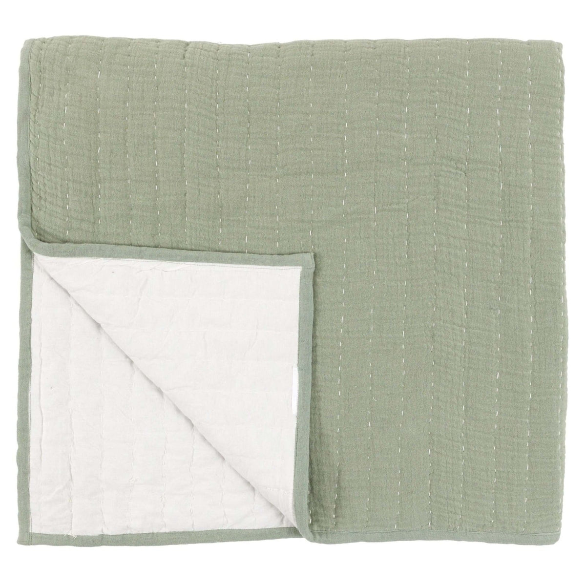 Alcove Gauze Bedspread in Sage