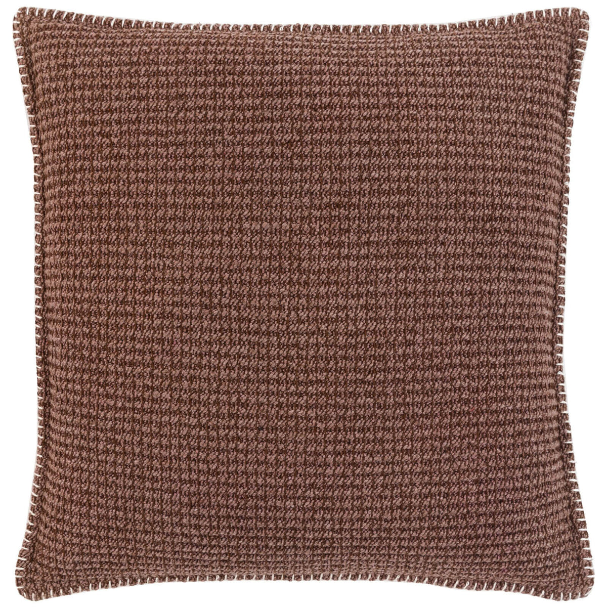Alder Textured Cushion in Brown