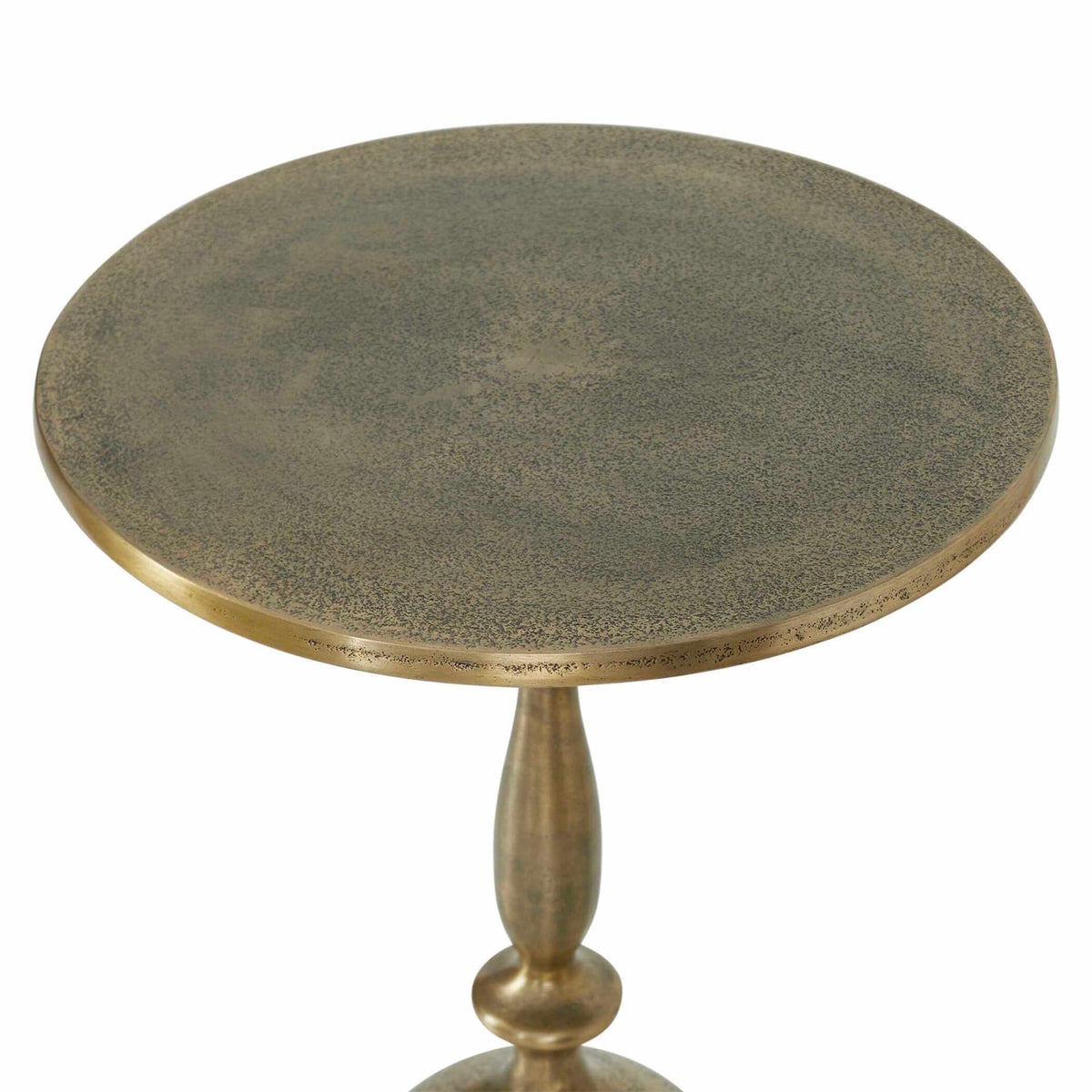 Ambrose Side Table in Antique Brass