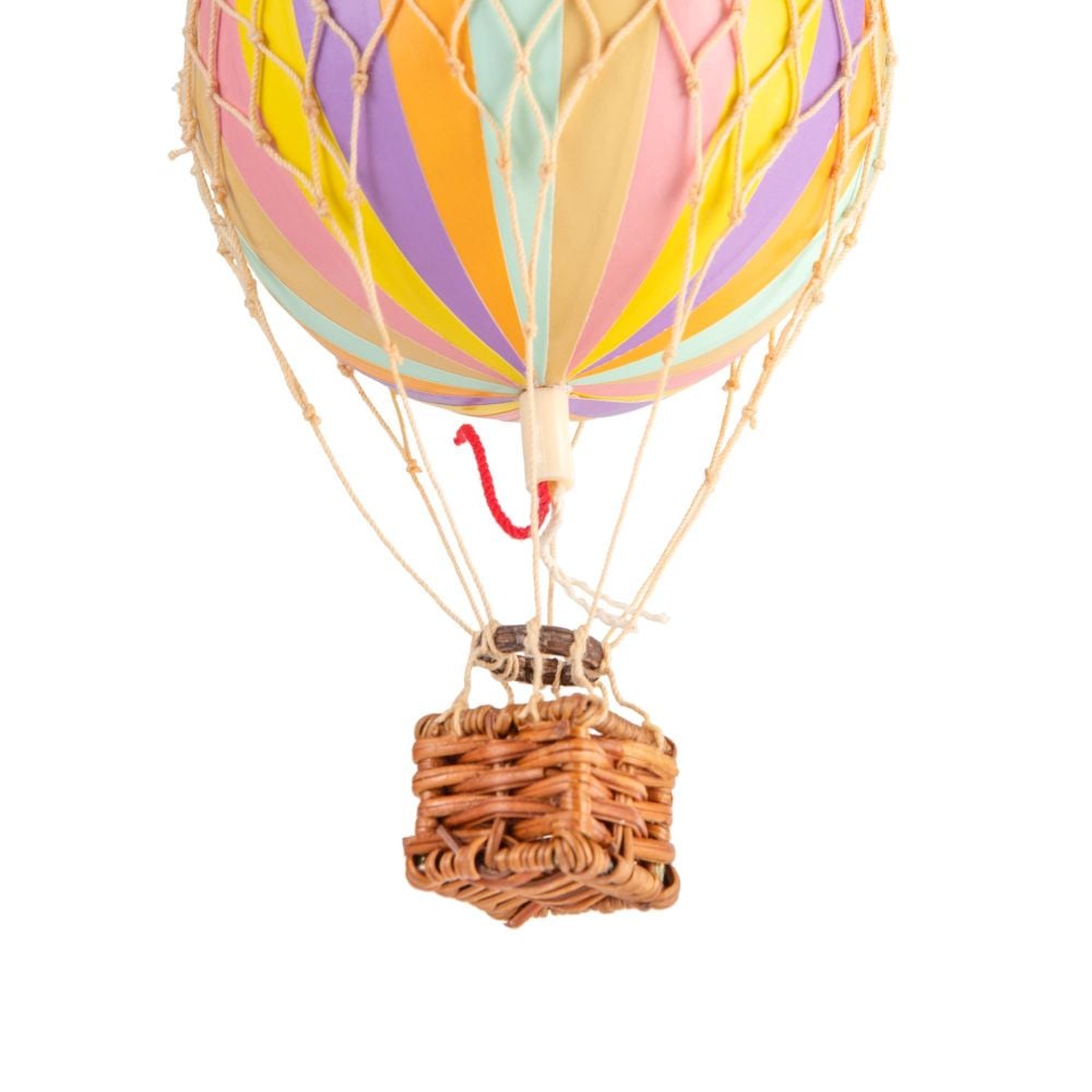 Floating The Skies Small Hot Air Balloon Rainbow Pastel