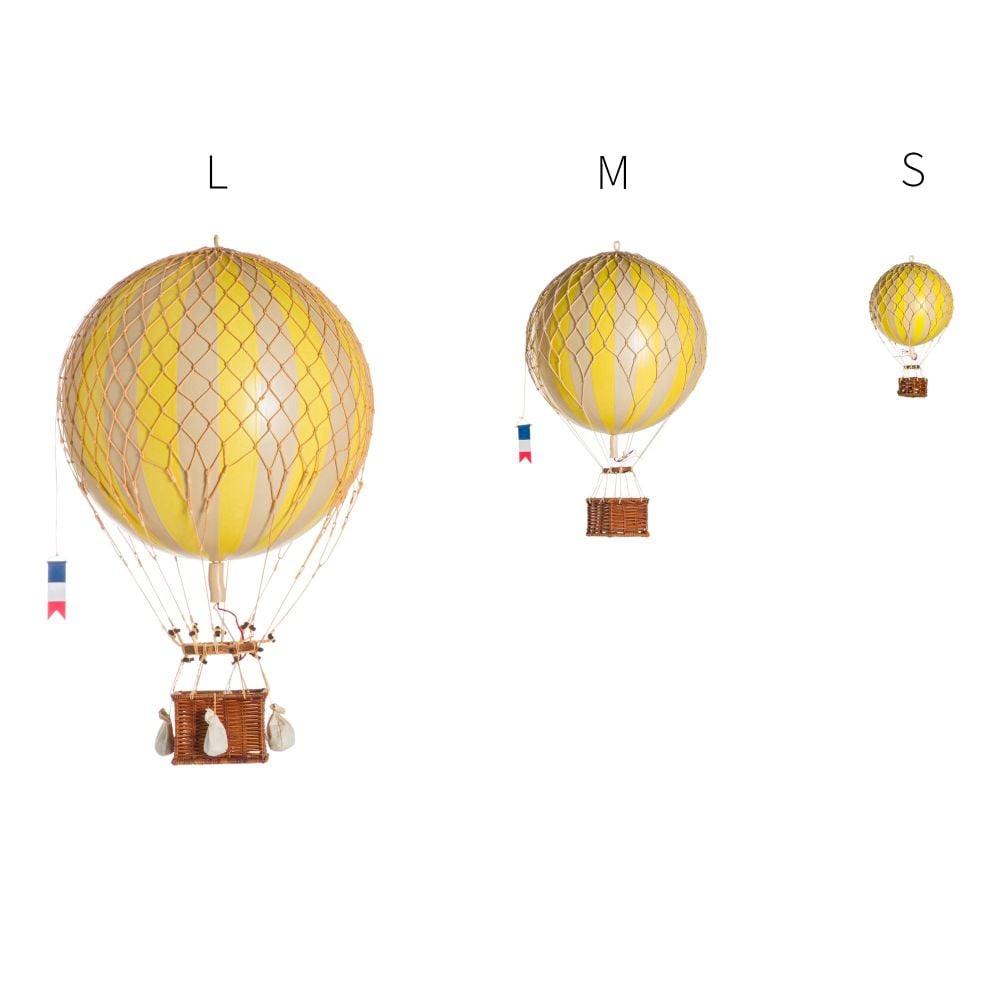 Floating The Skies Small Hot Air Balloon Yellow