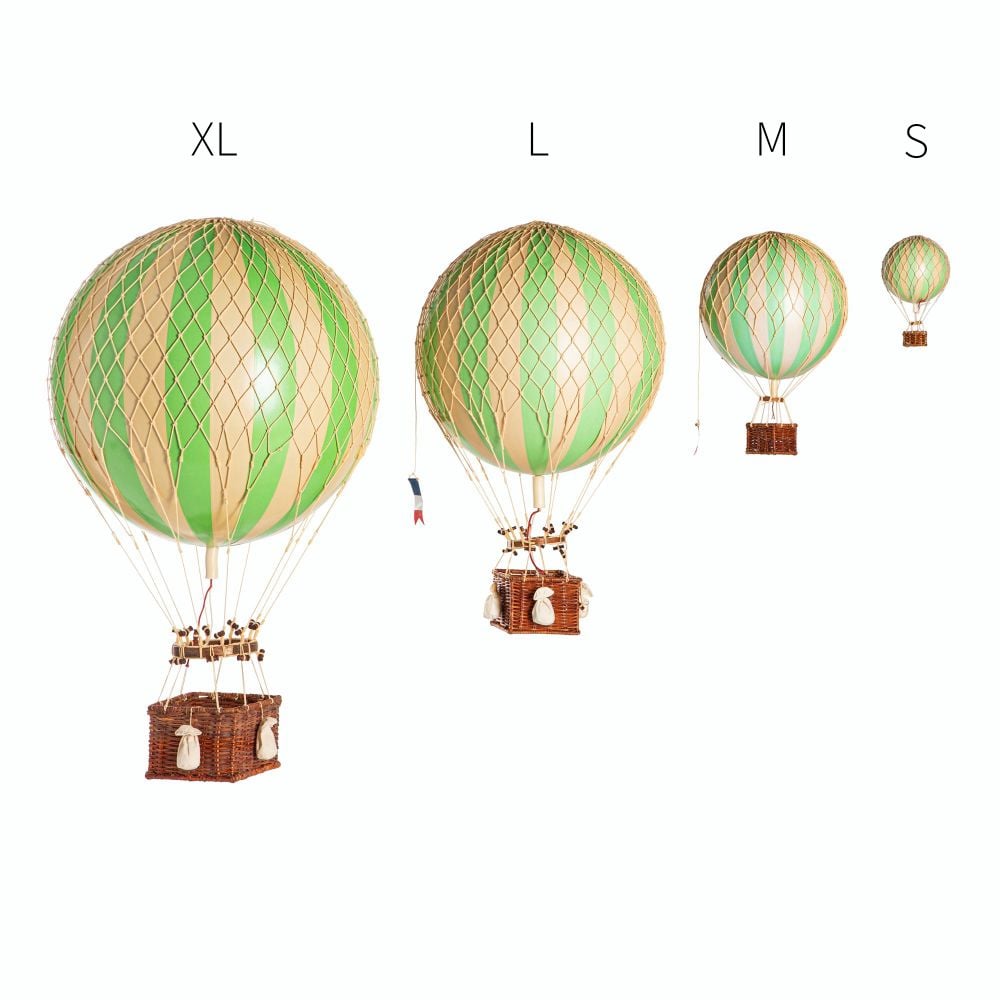 Floating The Skies Small Hot Air Balloon Green