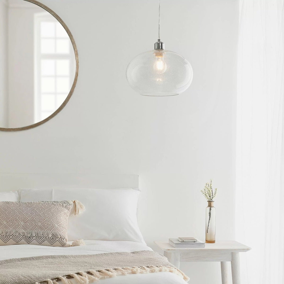 Appledore Clear Glass Pendant Light