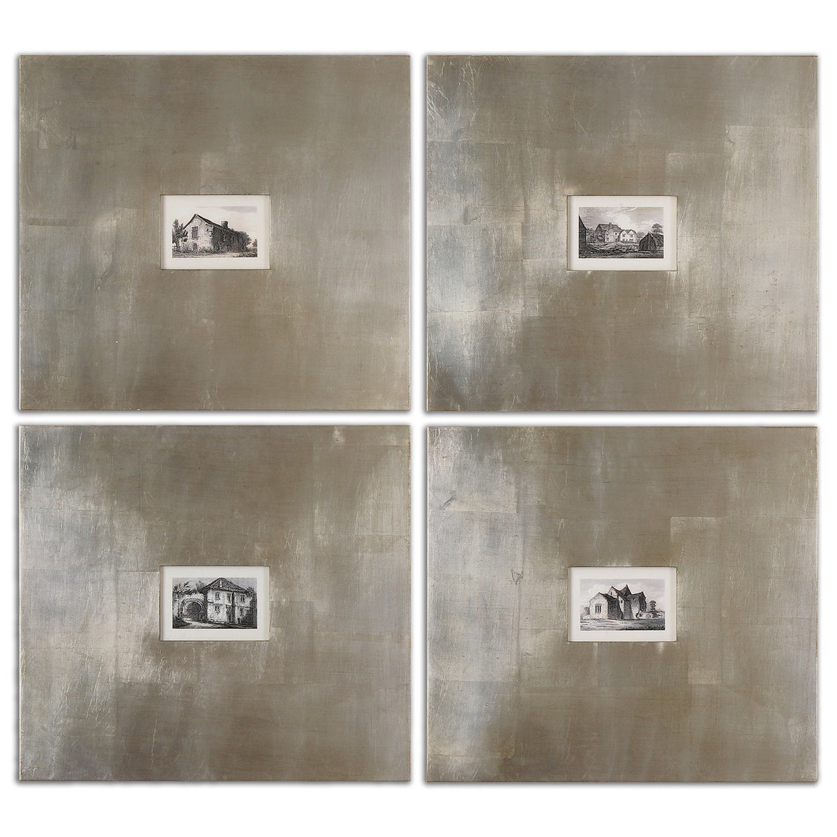  Historical Buildings Framed Art Set/4