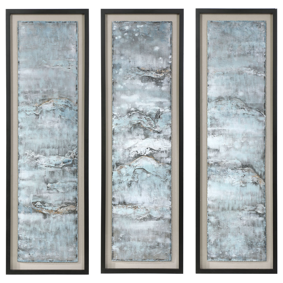 Ocean Swell Painted Metal Art