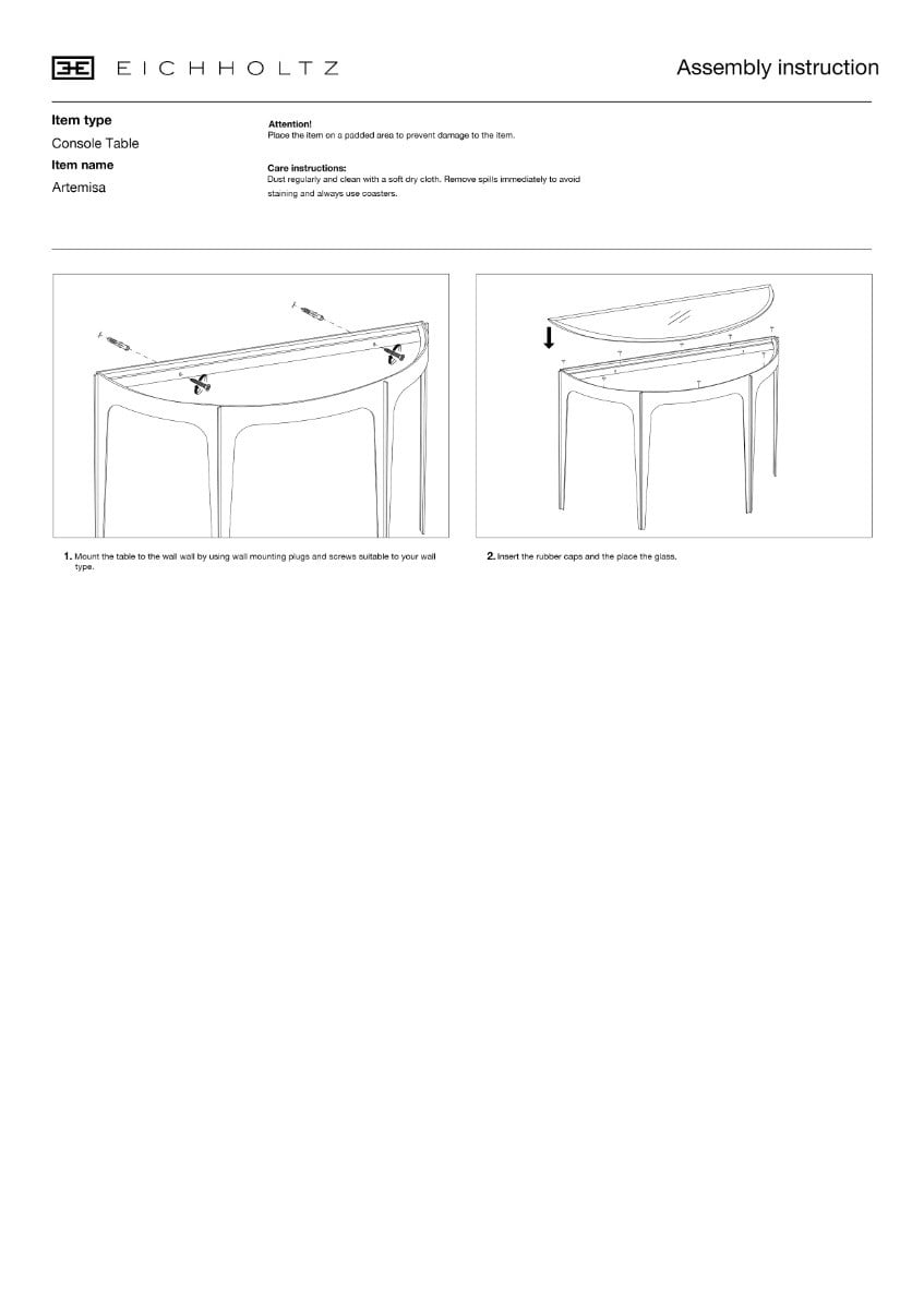 Artemisa Console Table in Bronze