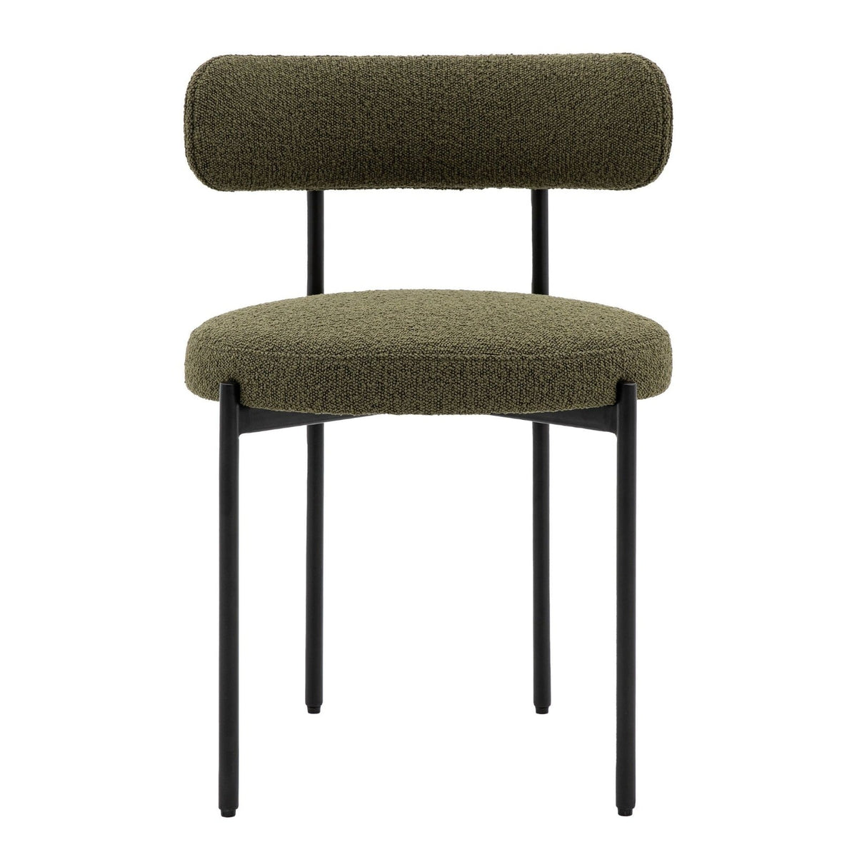 Avey Dining Chair in Green - Set of 2