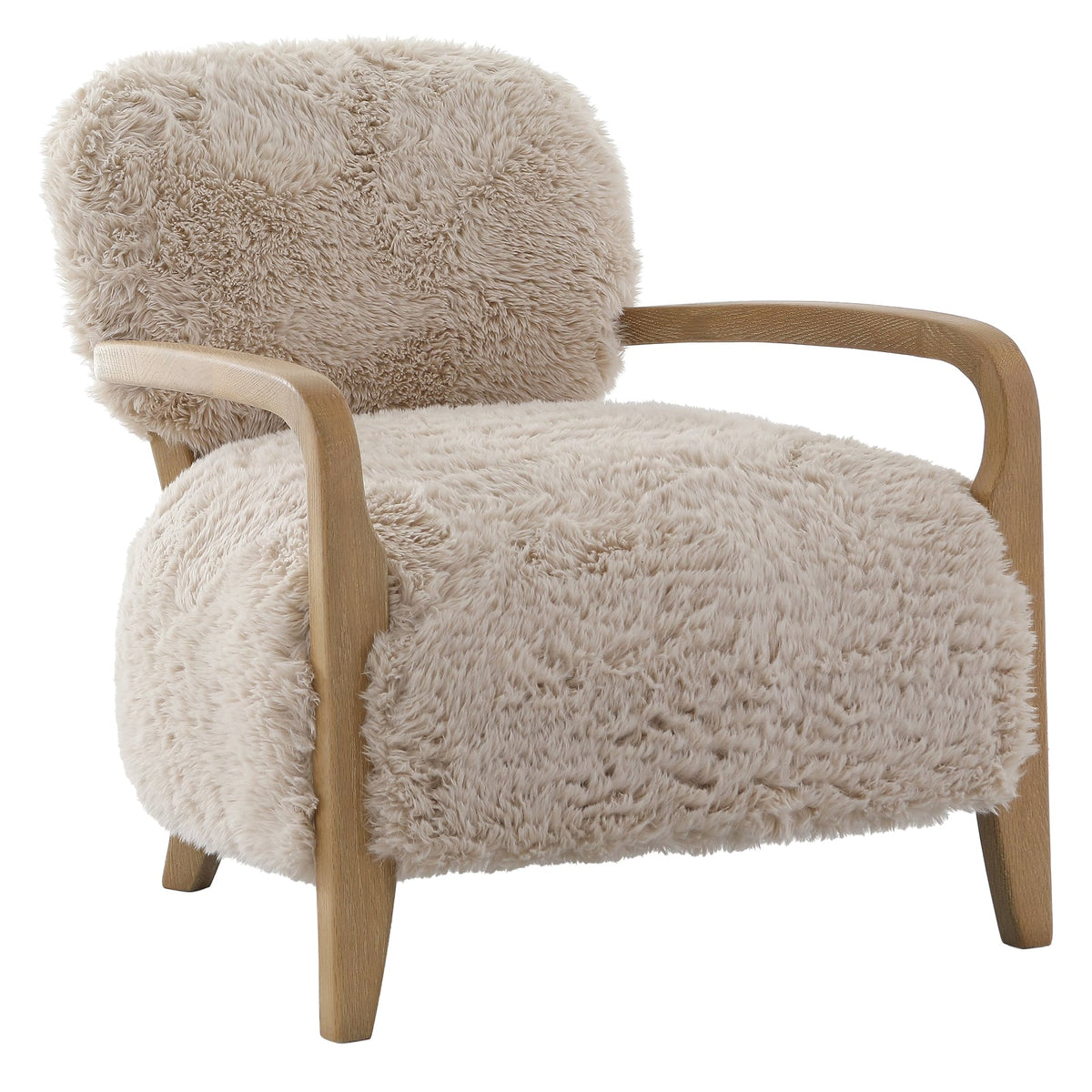 Baaarb Accent Chair in Faux Sheepskin