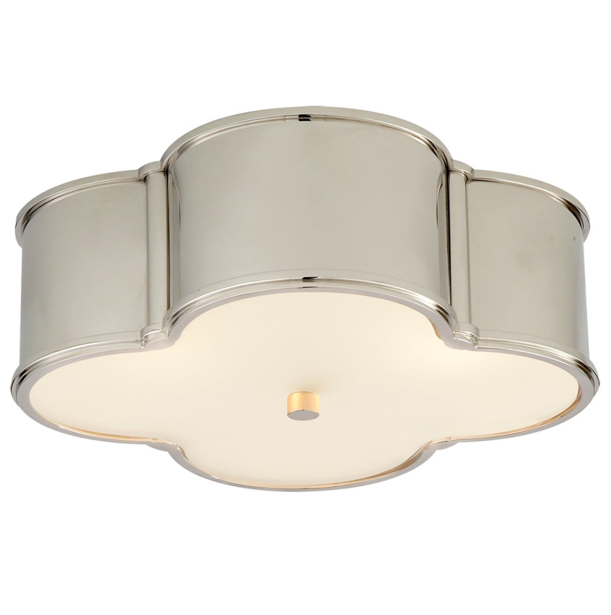 Basil 43 Flush Mount | Polished Nickel
