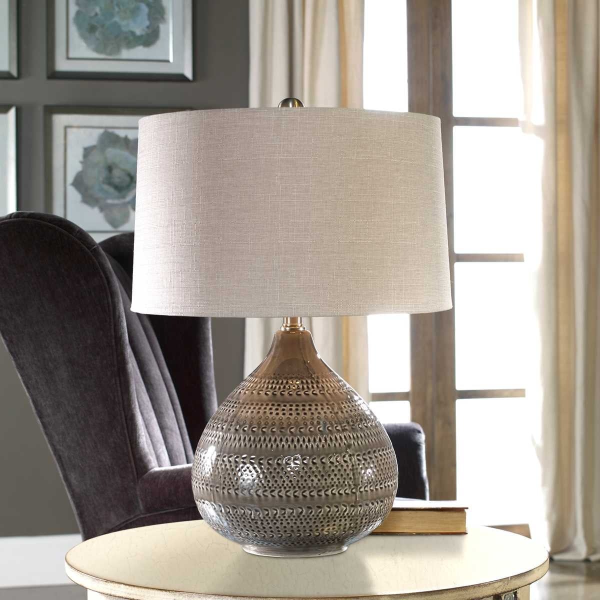 Batova Smoke Grey Lamp