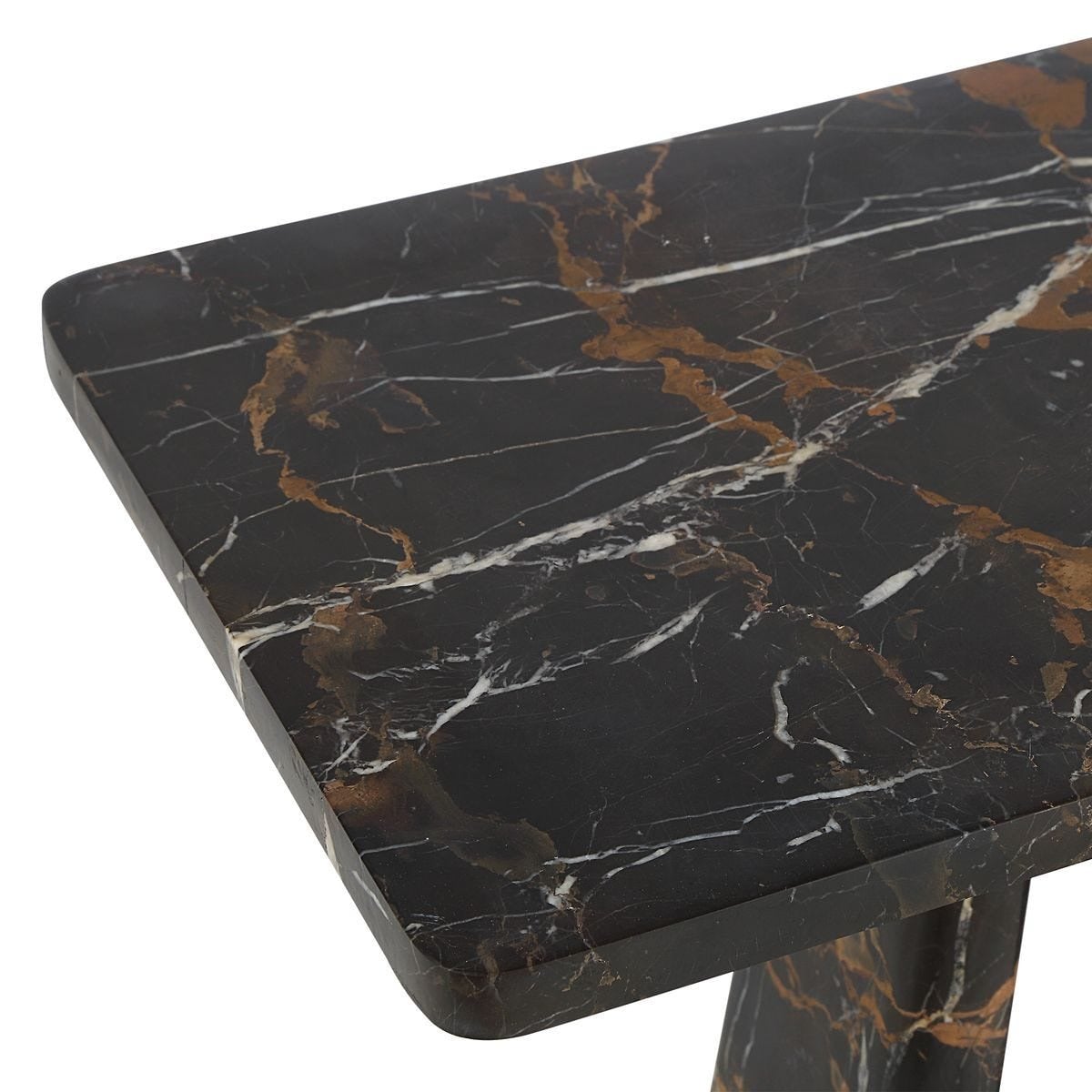 About Turn Side Table in Michelangelo Marble