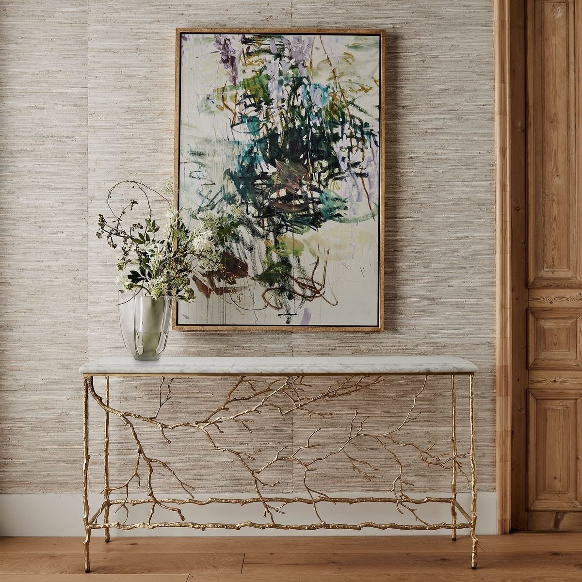 Golden Chestnut Console Table