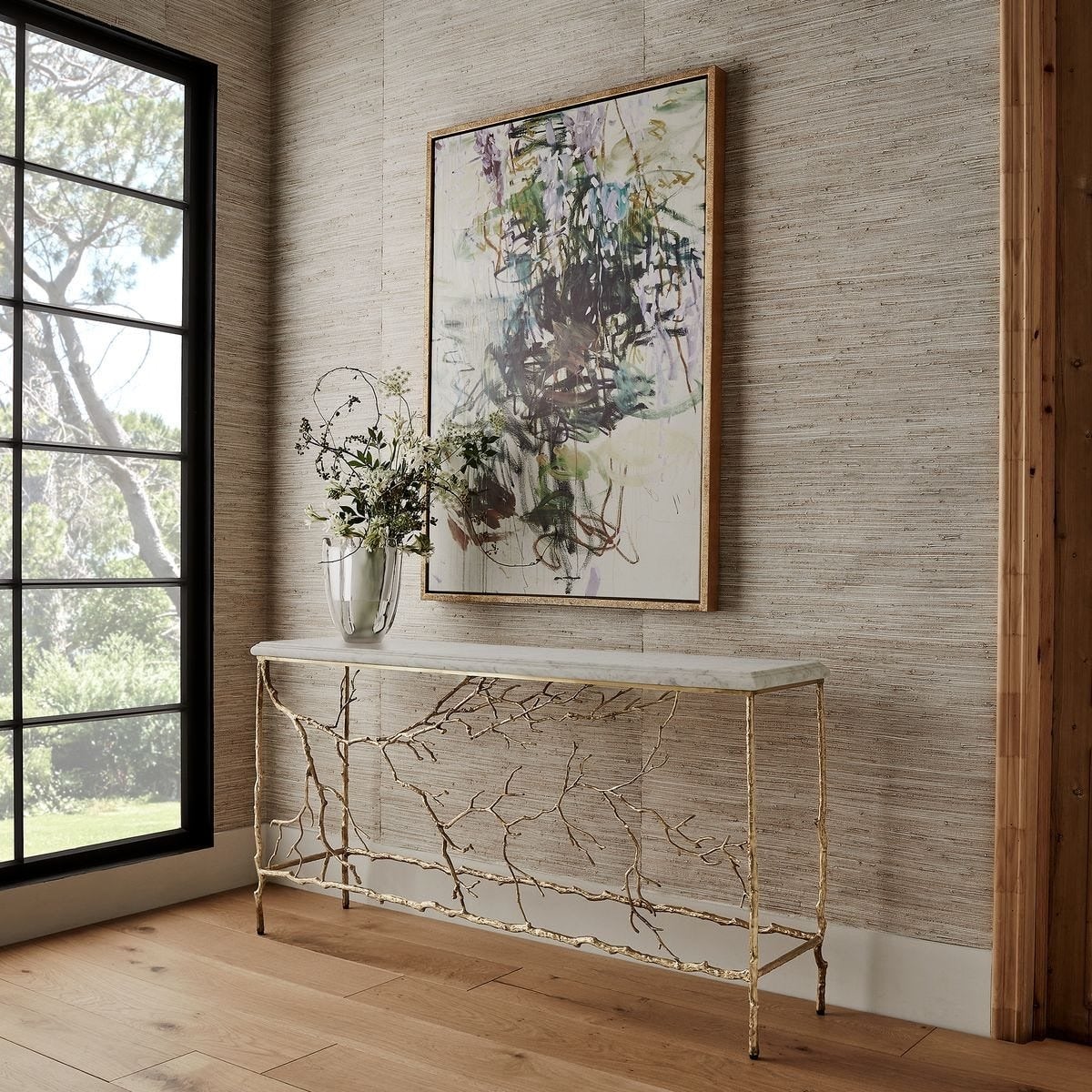 Golden Chestnut Console Table