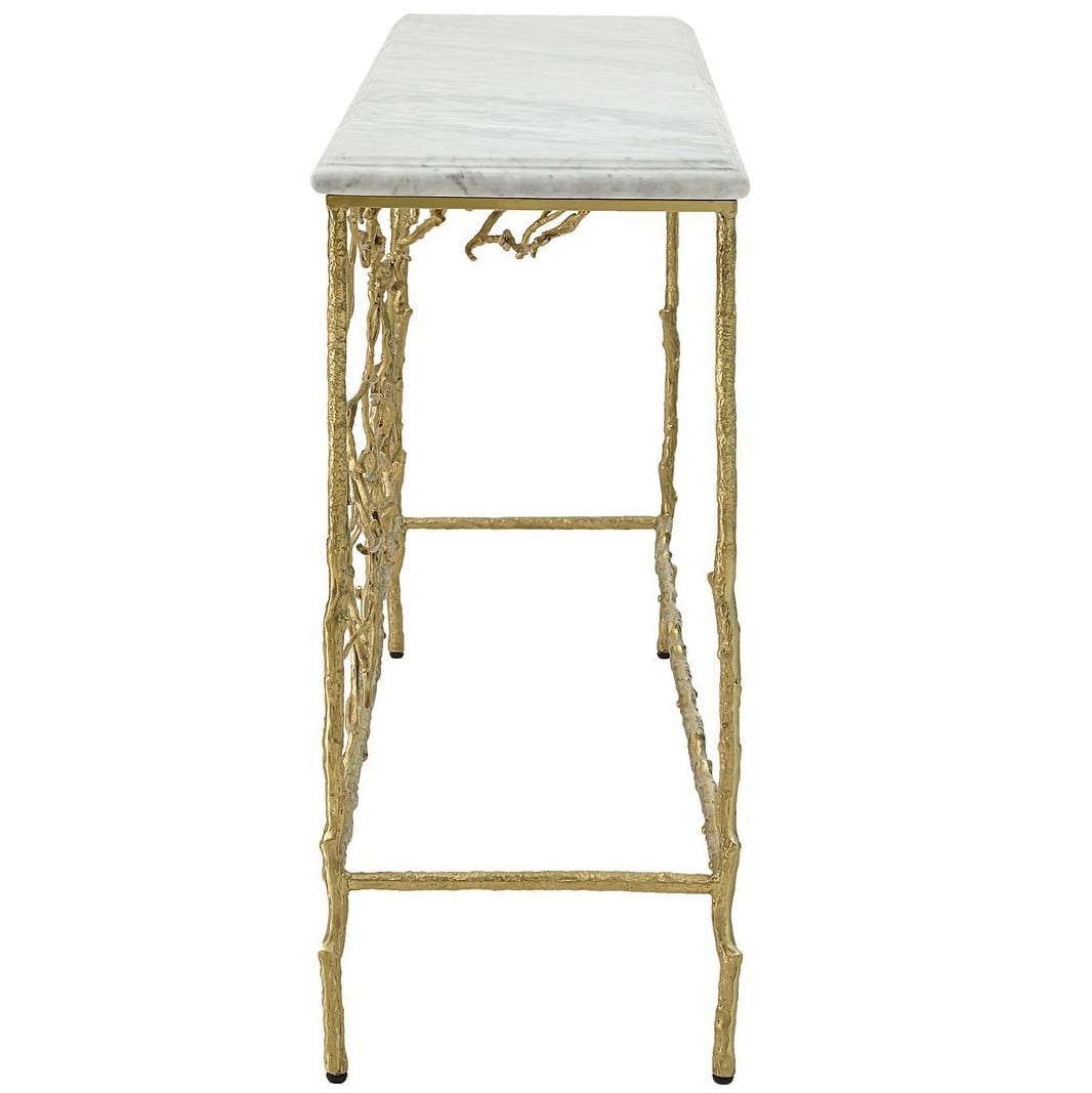 Golden Chestnut Console Table