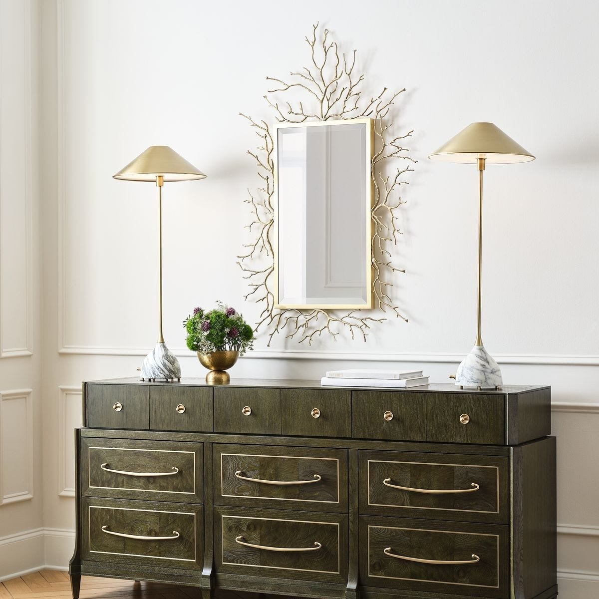 Golden Chestnut Mirror