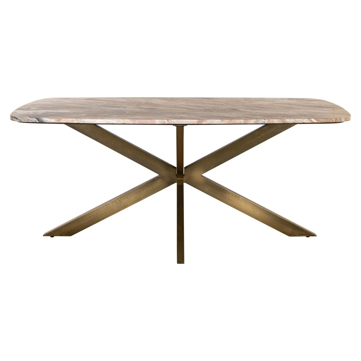 Bottega Oval Dining Table in Blush Beige - 190cm