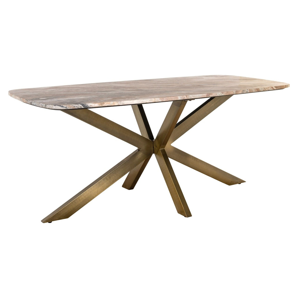 Bottega Oval Dining Table in Blush Beige - 220cm
