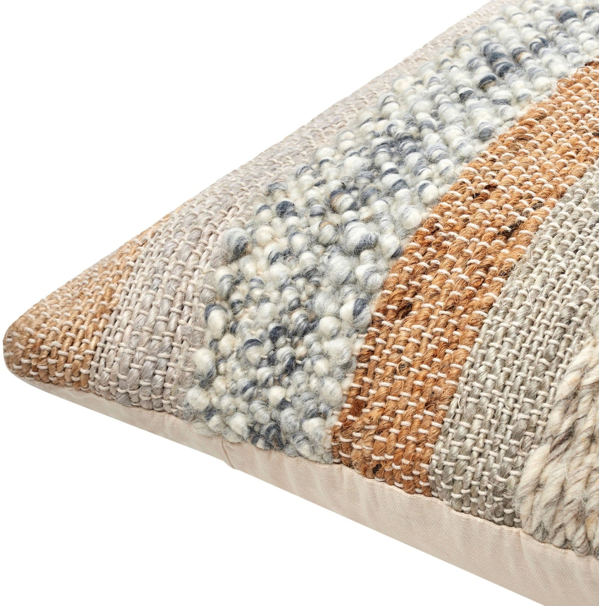 Boundary Woven Cushion in Soft Grey - 51 x 51 cm