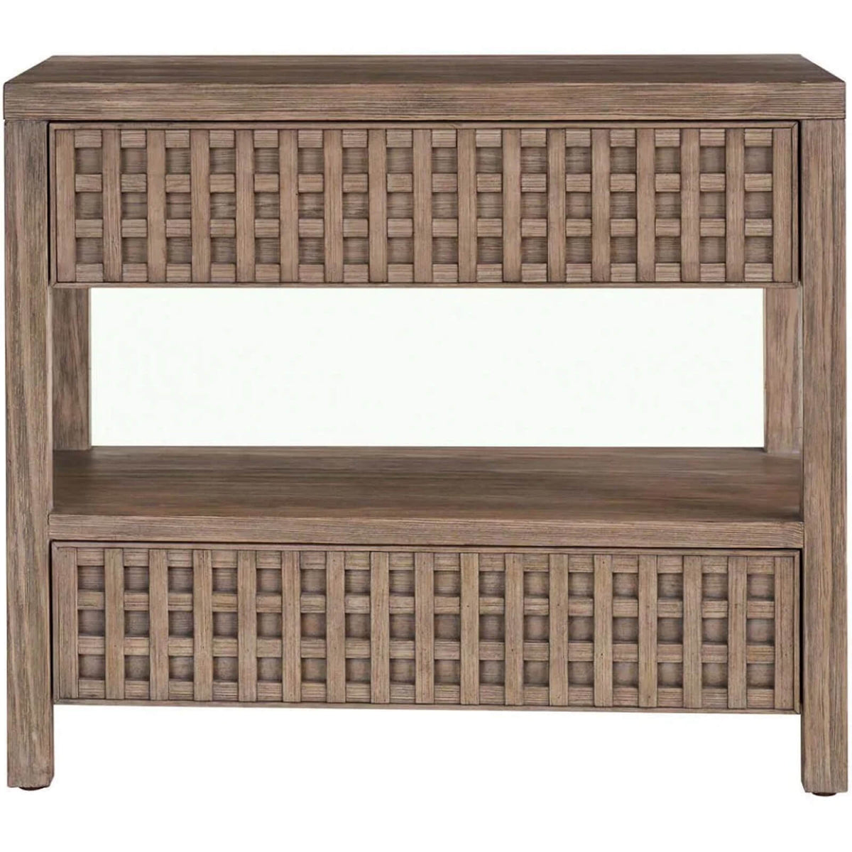 Boulder Lattice Detail Bedside Table